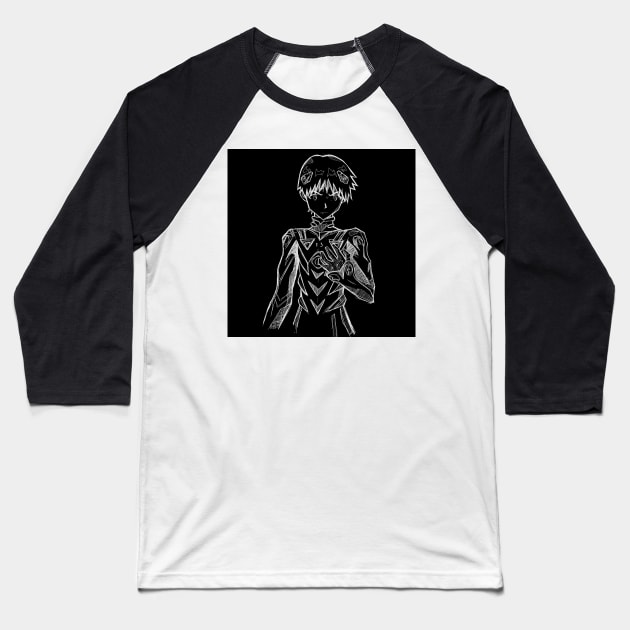 shinji ikari, the eva pilot Baseball T-Shirt by jorge_lebeau